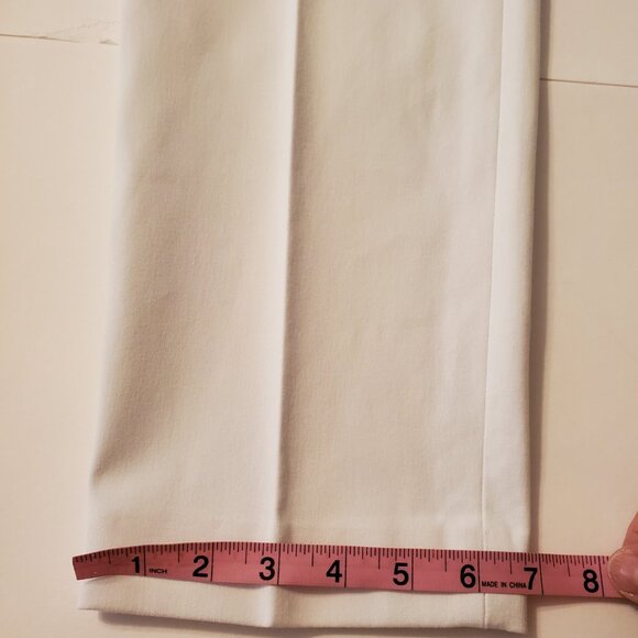 Spanx Classic White Silver. Linings Slim Strait Pants Size L/12. - Picture 11 of 12
